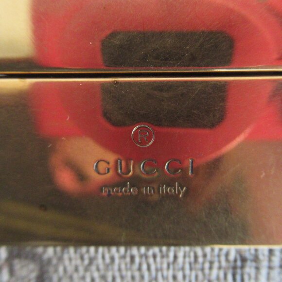 Gucci GG Marmot Logo Reversible Belt Size 80•32 Beige Canvas and Black Leather main image 12